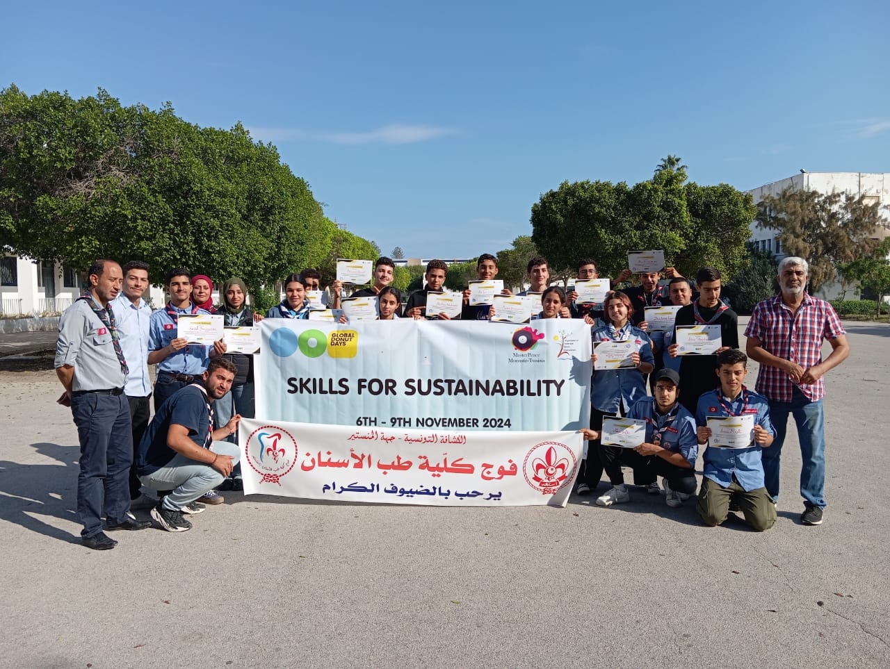 Global Donut Days 2024 in Monastir, Tunisia : Empowering Youth for a Sustainable Future!